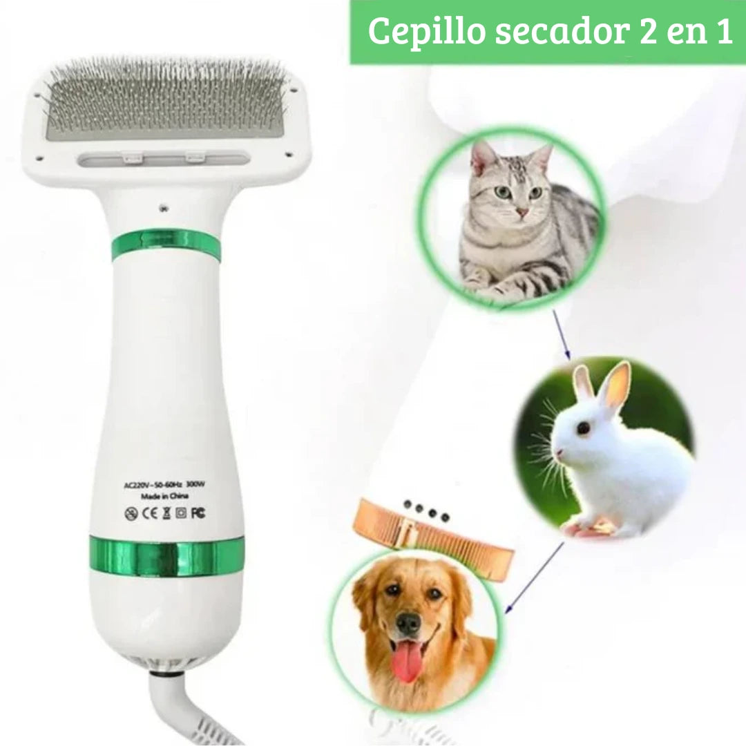 Súper Secador 3 en 1 para Mascotas - Rápido Secado y Peinado