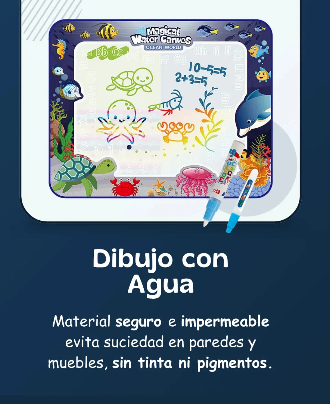 Alfombra mágica de agua para colorear 100cm x 75xm Doodle®︎