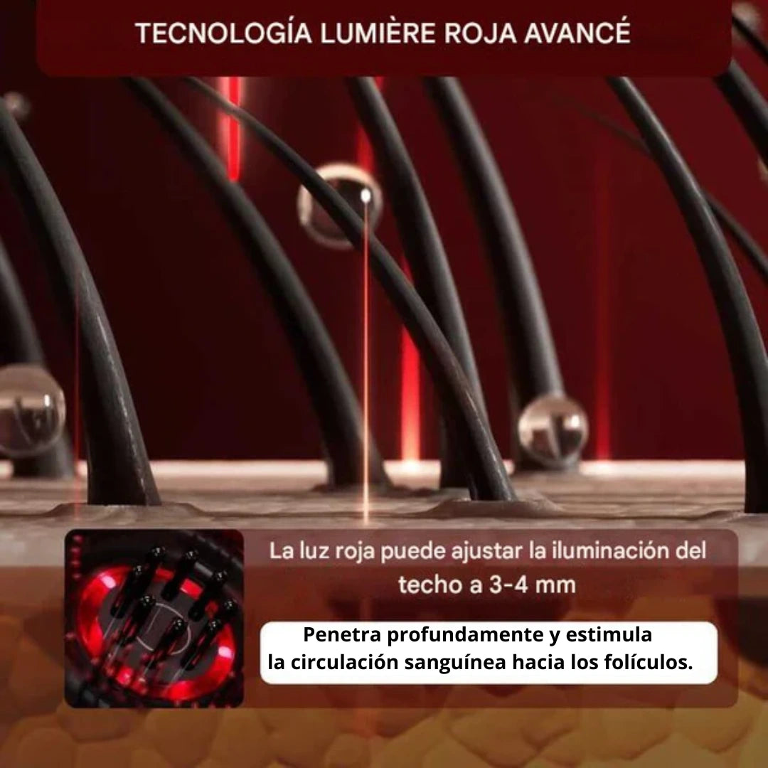 Peine electrico Masajeador luz led - estimulante de crecimiento🌟🌟