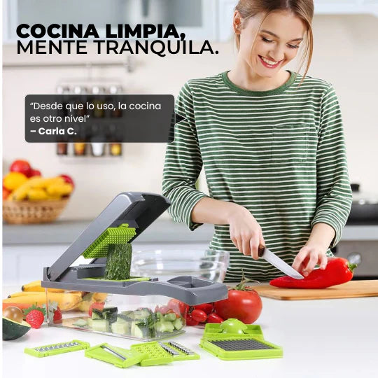 Picador de Verduras, frutas y vegetales 12 en 1 MasterPro®