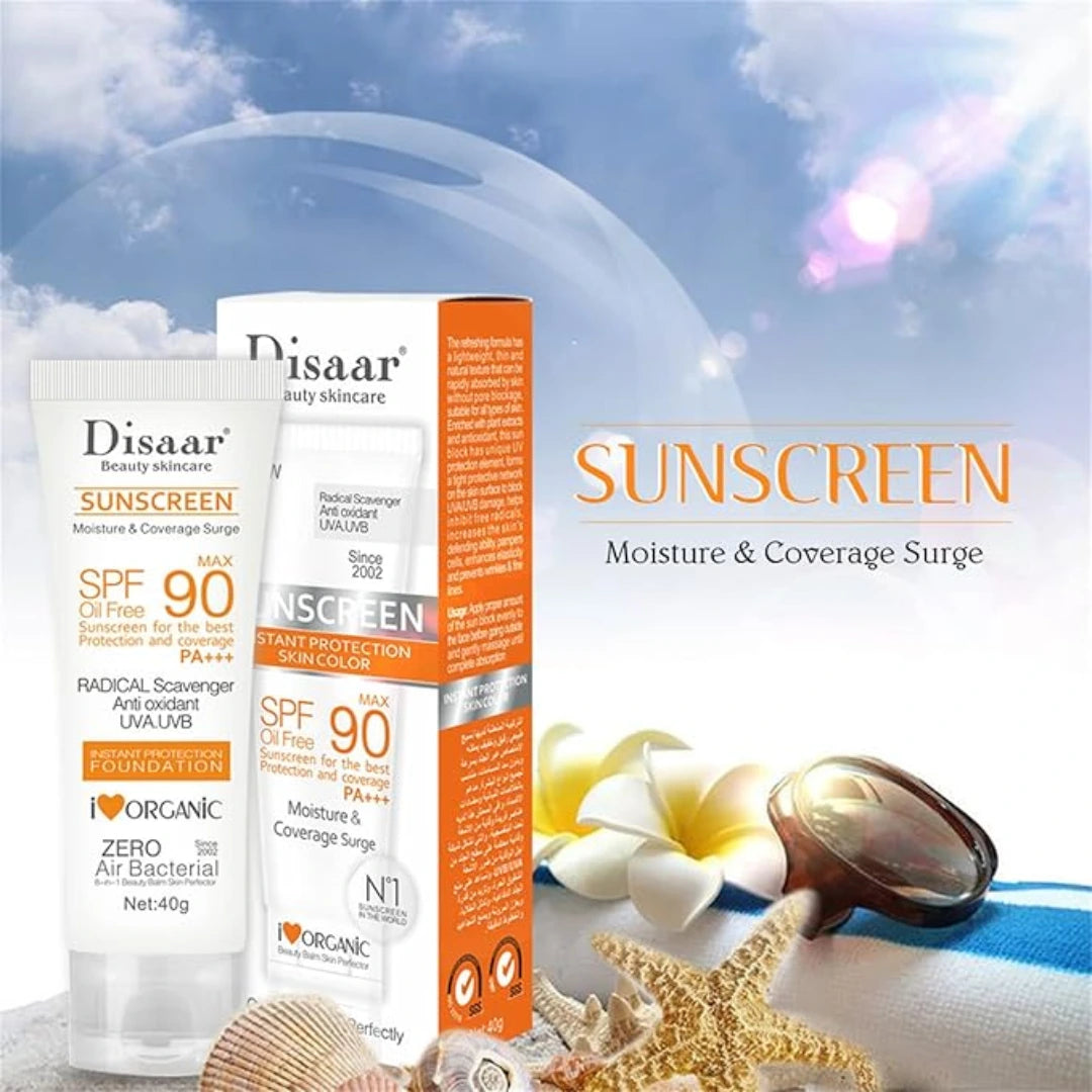 Crema de protección solar SPF90+ para el cuidado de la piel❤️