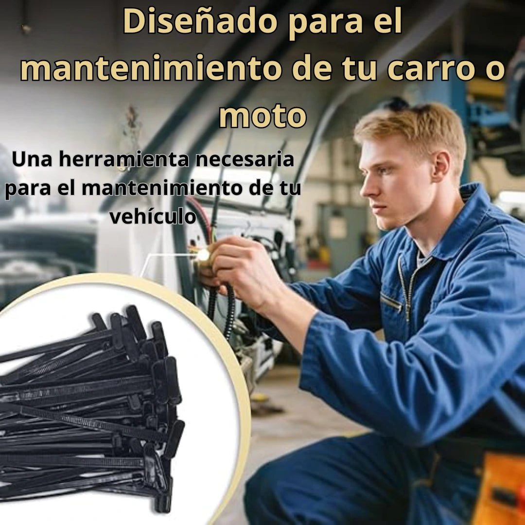🛠️ Tirrap tipo botones ¡Reparaciones Fáciles y Duraderas! 50unidades