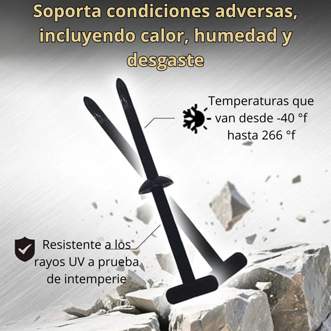 🛠️ Tirrap tipo botones ¡Reparaciones Fáciles y Duraderas! 50unidades