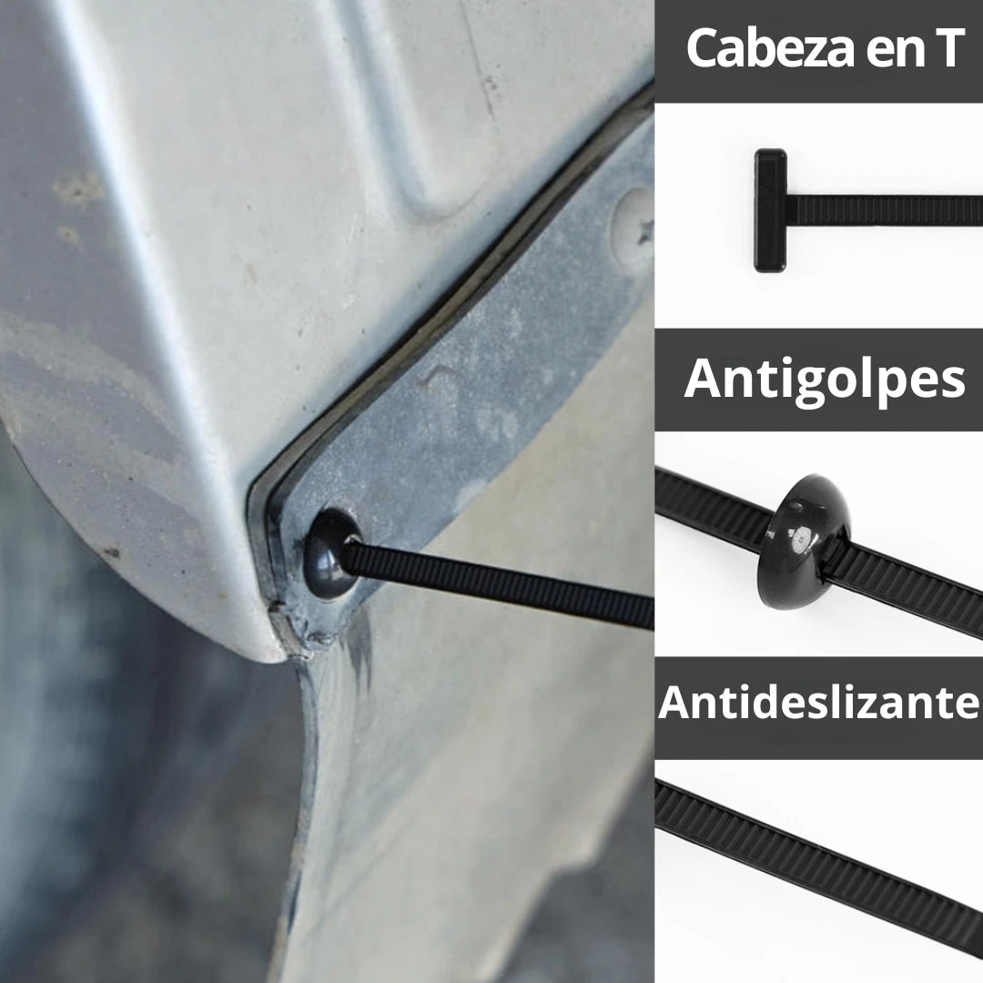 🛠️ Tirrap tipo botones ¡Reparaciones Fáciles y Duraderas! 50unidades