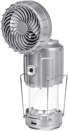 Lampara Ventilador Recargable panel Solar Cargador usb☀️⚡