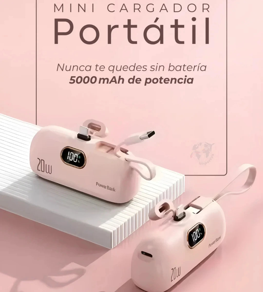 Power bank portátil de llavero 5000mAh🔋⚡Carga Rápida⚡