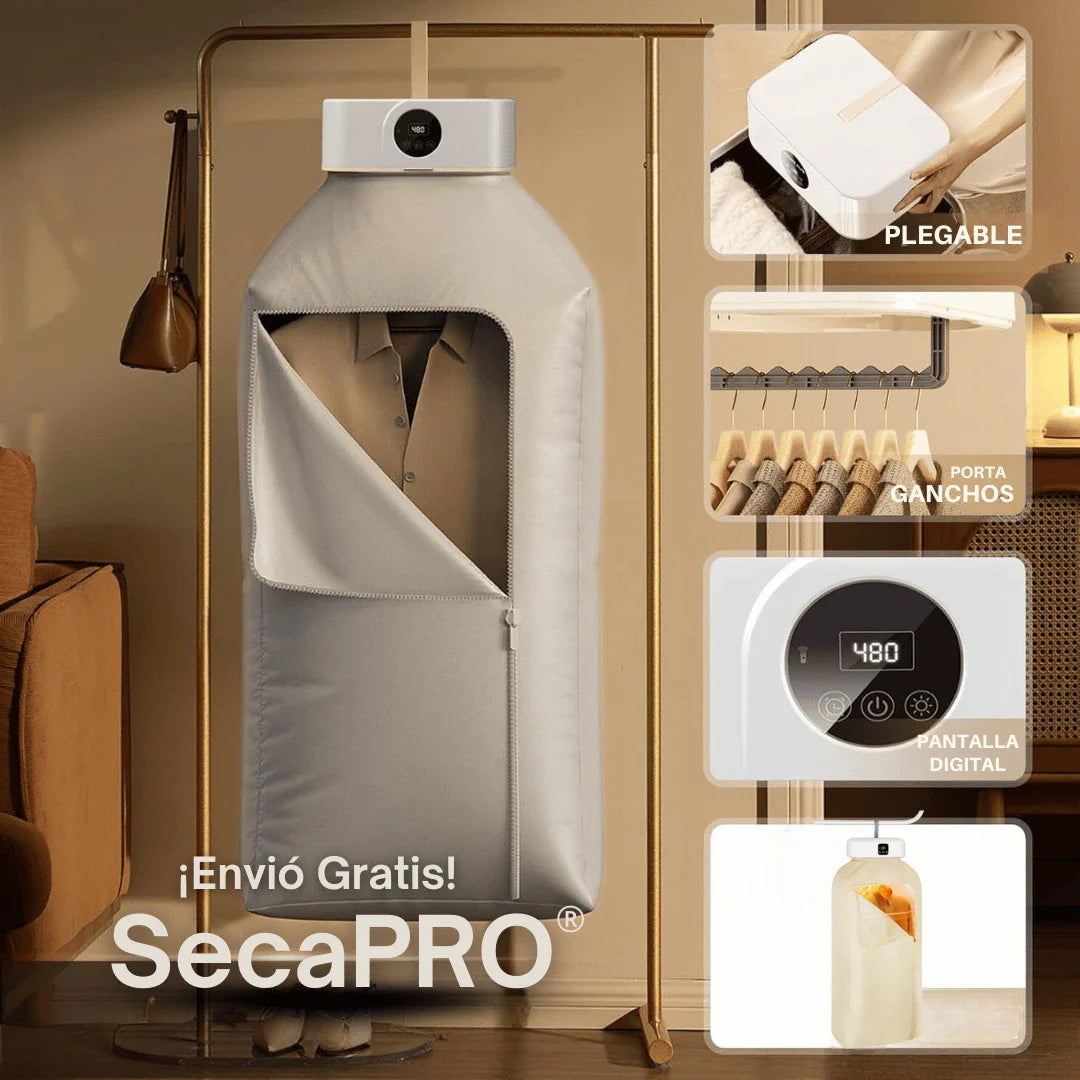 SecaPro®︎ Secador de Ropa Portátil Plegable