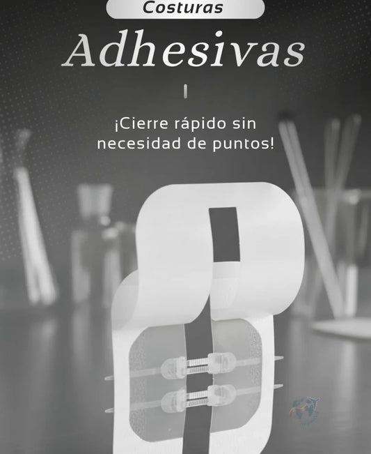 🩹 Kit Cierre Rápido y Seguro: ¡Puntos Adhesivos superficiales!
