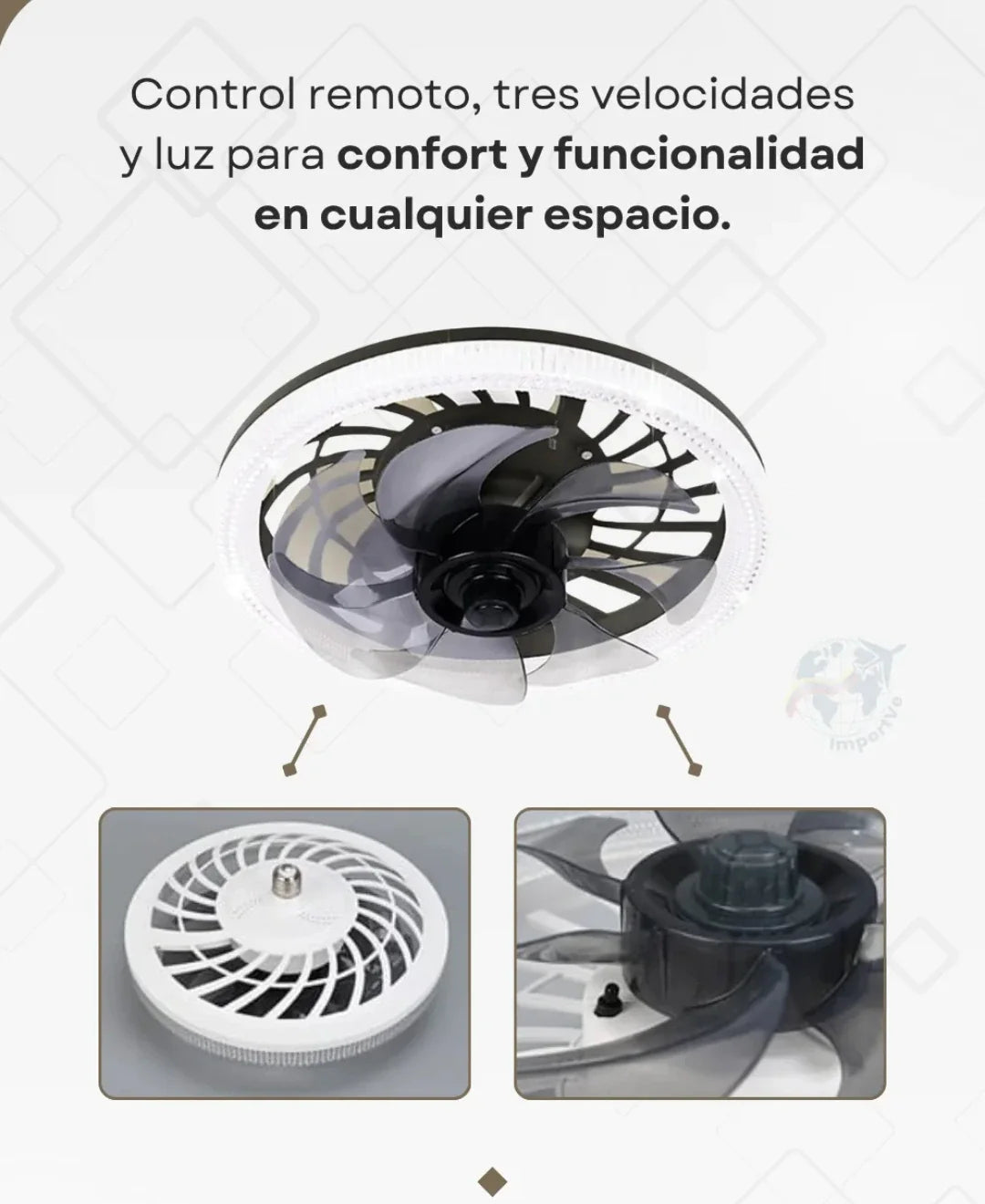 🌬️💡Lámpara Ventilador: Frescura y Estilo en un Solo Producto