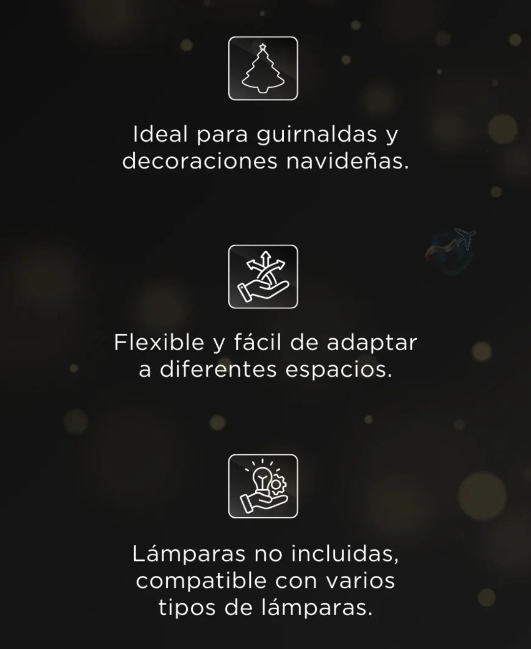 Guirnalda de bombillos 10mt 25 bombillos + Panel solar☀️☀️