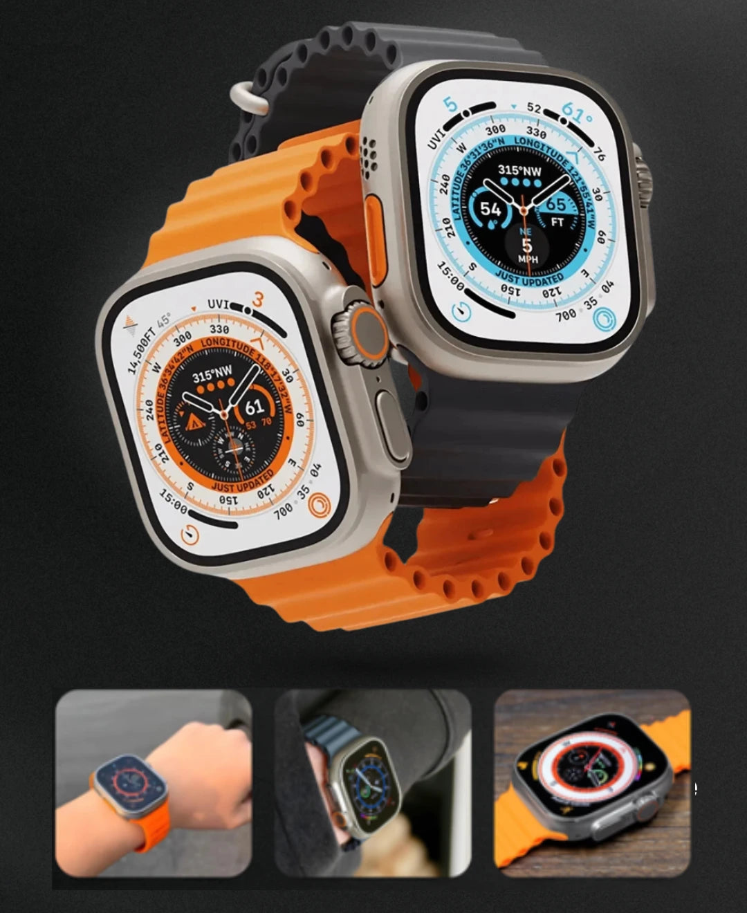 Reloj ultra S9 Original con 3 correas para combinar