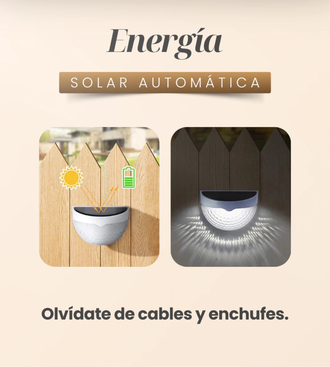 Lampara led con panel solar💡✨ (PACK 4unds)