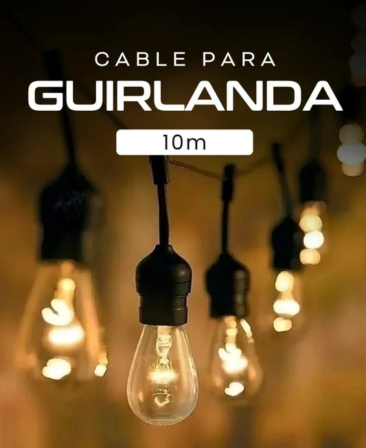 Guirnalda de bombillos 10mt 25 bombillos + Panel solar☀️☀️