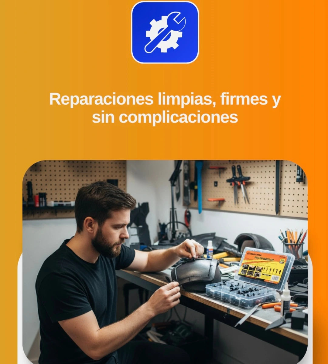 Kit 100unds Clips Grapas Para Paneles Tapizados, botones, para carrocería
