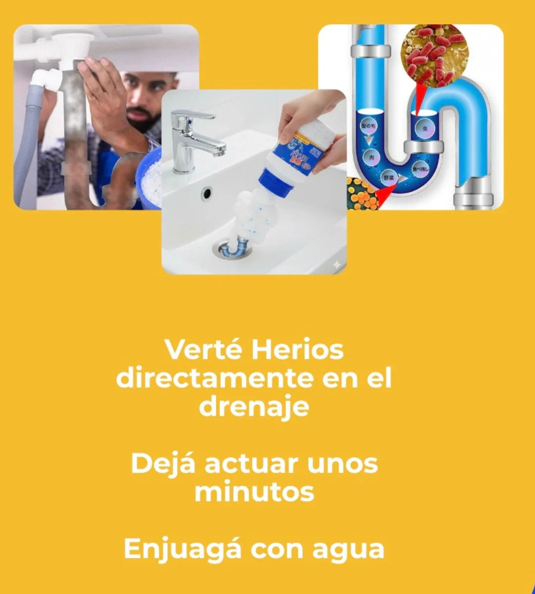 Desengrasante destapa cañería en polvo Super Cleaner Prime™ 260gr