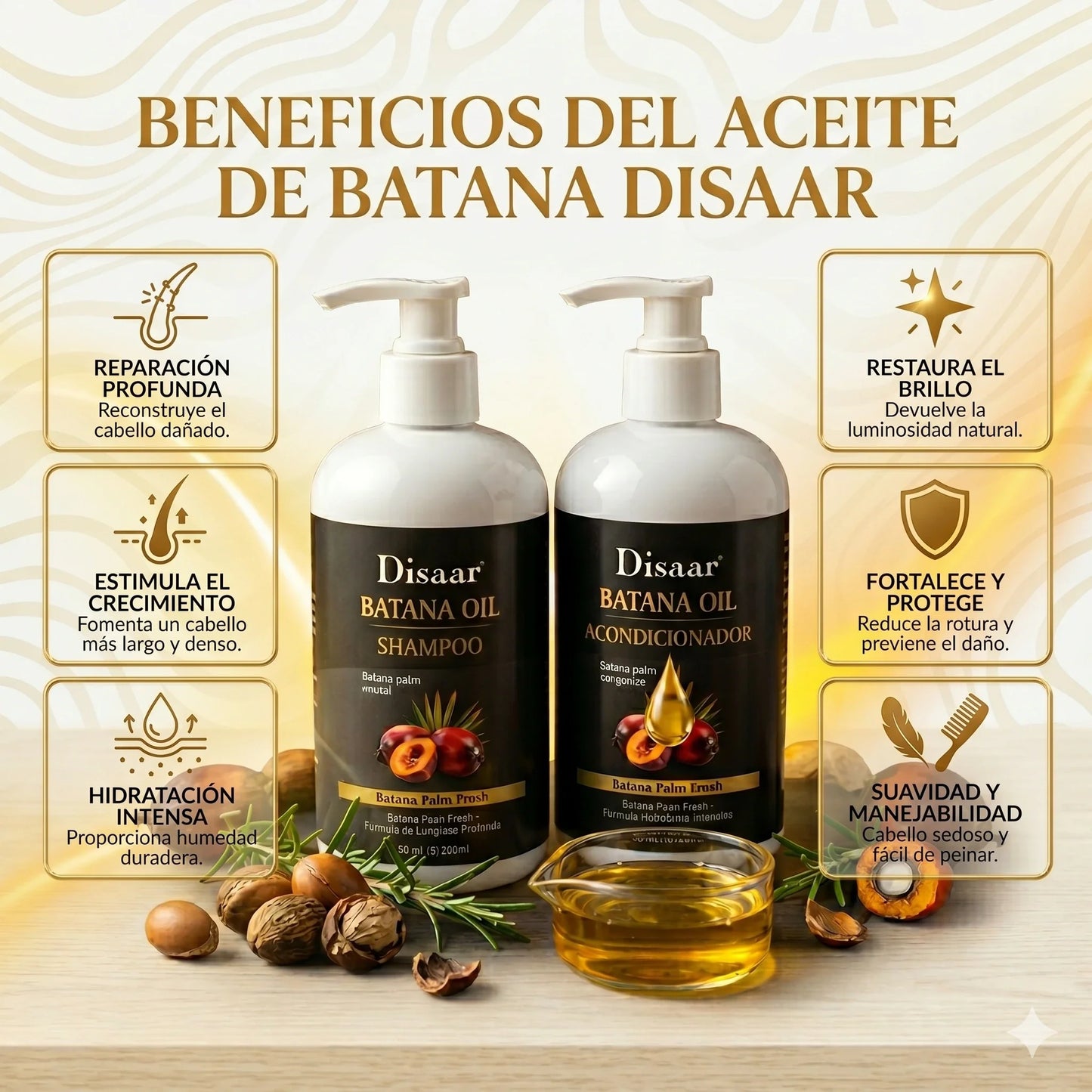 Shampoo y Acondicionador de Batana ✨🌿(2 x 1 ) Tratamiento Capilar🤎