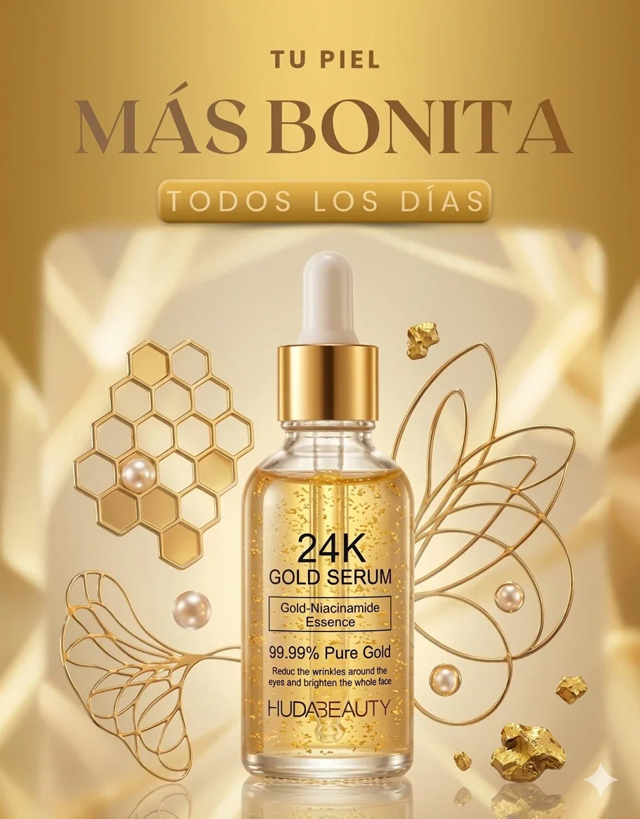 💎 Sérum Facial 24K Gold: El Secreto para una Piel Radiante y Joven⭐