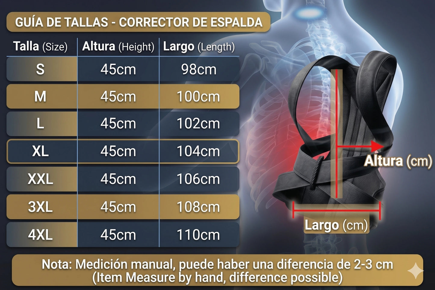 ¡Recupera tu Postura y Alivia el Dolo! Corrector de Postura con Soporte Lumbar✨💪
