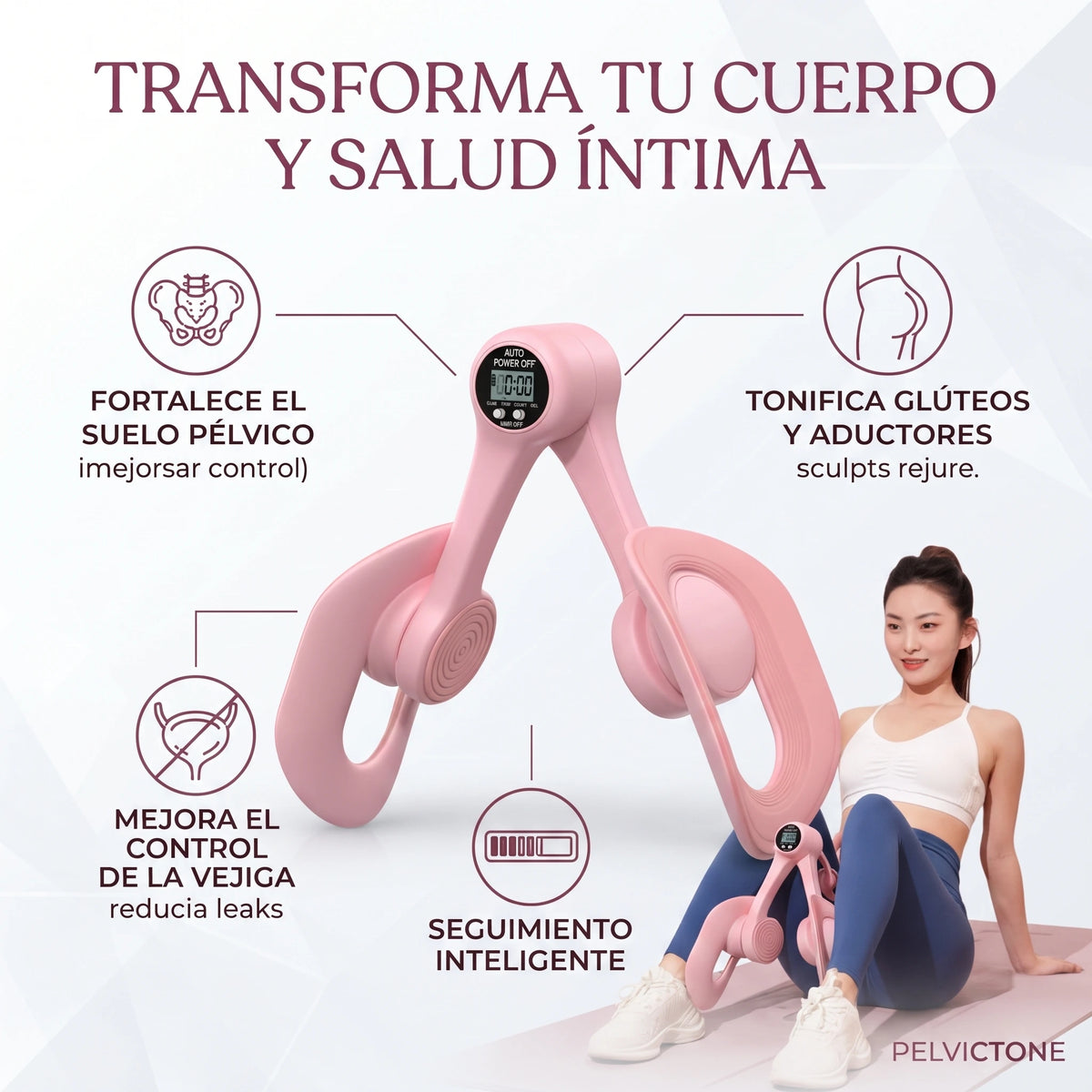 PELVICTONE®️  | Ejercita y Fortalece tu suelo Pélvico y Piernas