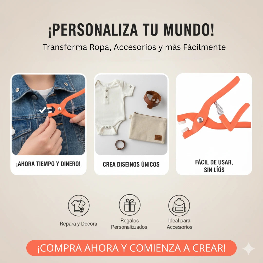 Kit de botones para remaches 50 unidades