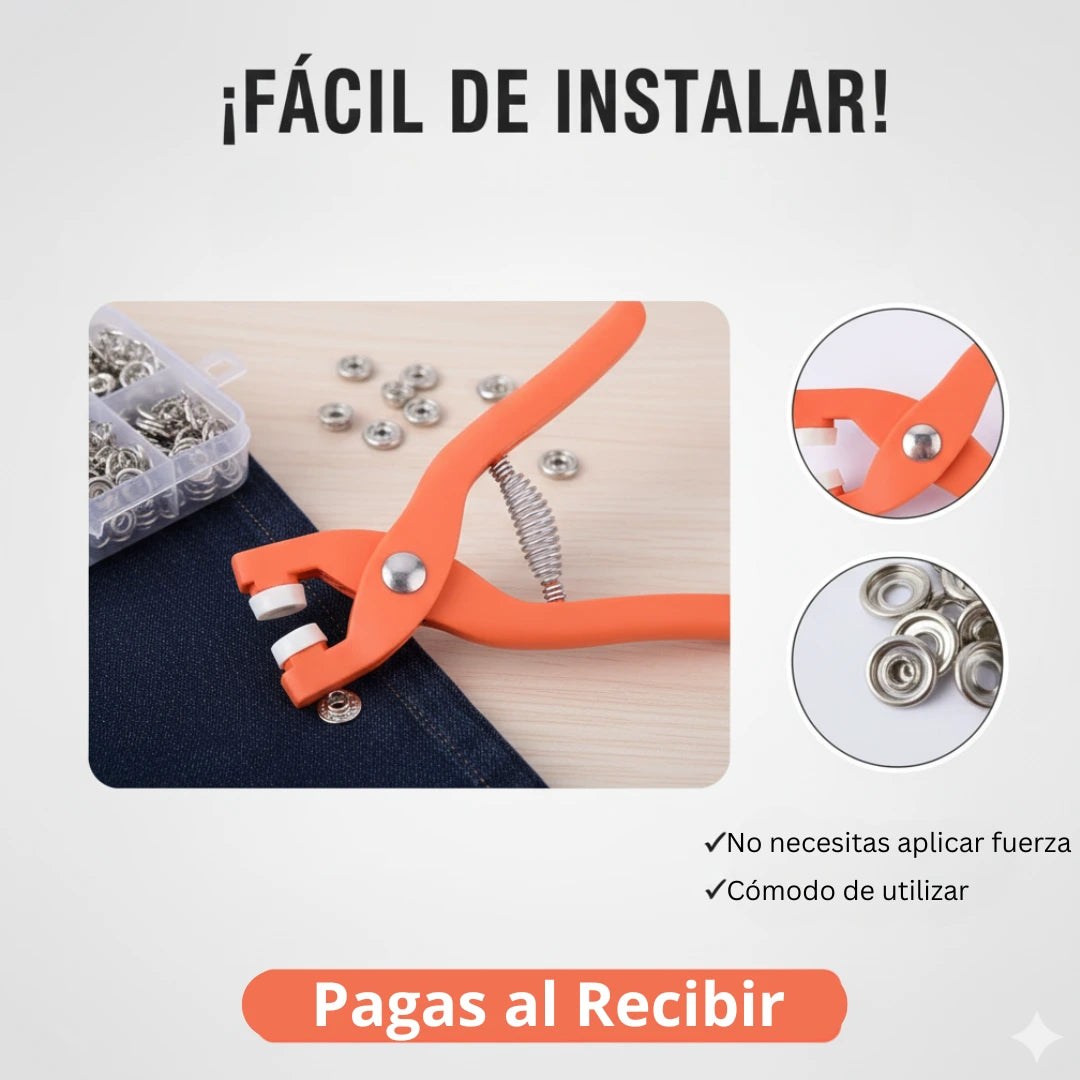 Kit de botones para remaches 50 unidades