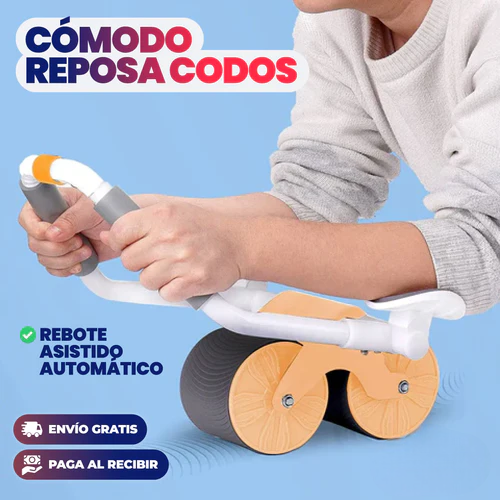 Rueda abdominal de rebote asistido automática