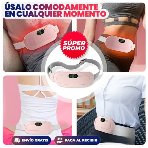 Cinturon calefactado para dolores menstruales y dolor lumbar