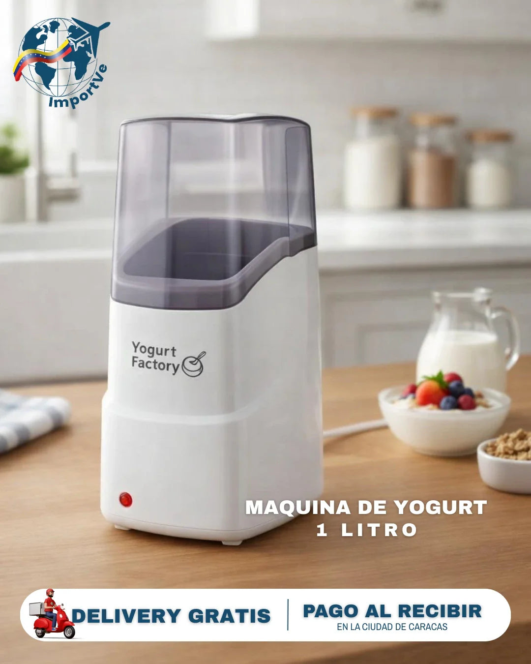 Maquina preparadora de Yogurt en minutos 1Lt✨