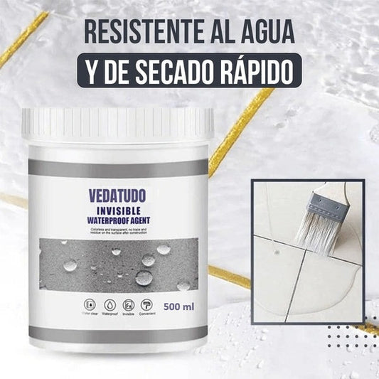 Sellador Impermeabilizante Invisible 300ml Durabilidad de 10 Años + brocha